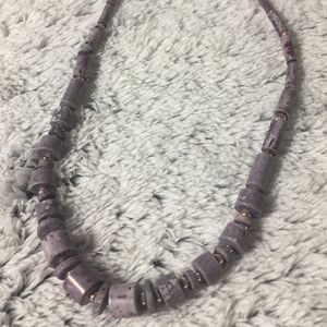 Purple Beaded Necklace